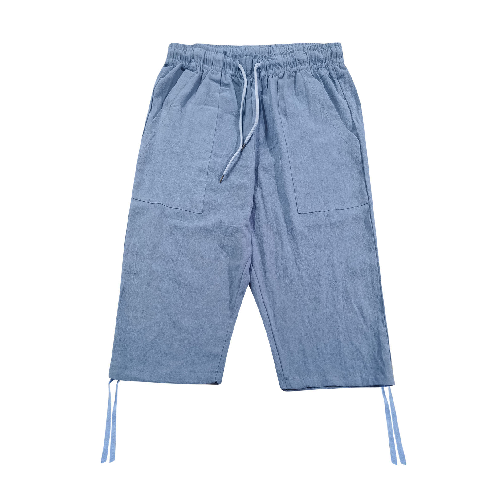 thumbnail image 3 of Pantalones deportivos cortos de jogging para hombre: pantalones con cintura elástica para el verano, 3 of 8